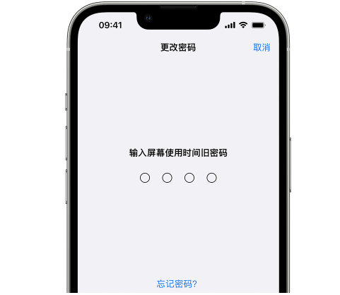 南宁iPhone屏幕维修分享iPhone屏幕使用时间密码忘记了怎么办 