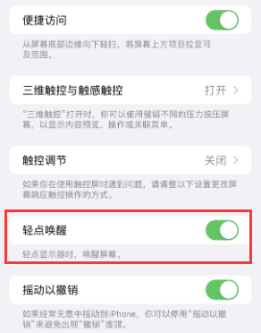 南宁苹果授权维修站分享iPhone轻点无法唤醒怎么办 