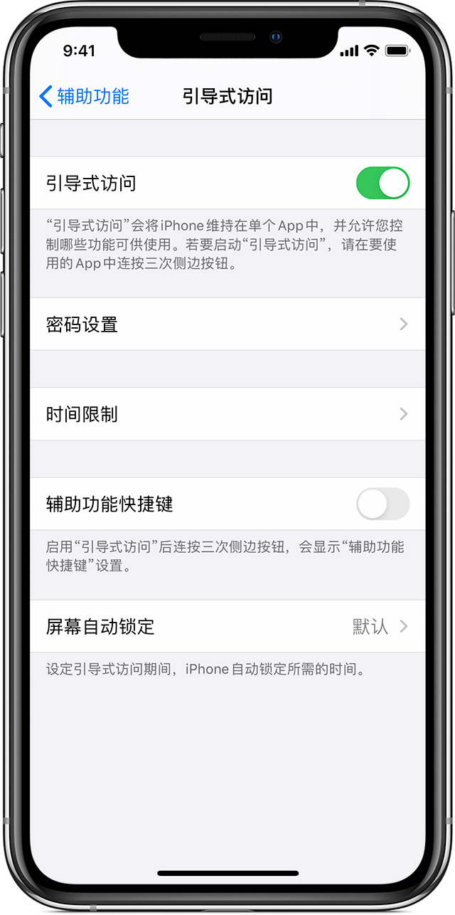 南宁苹果手机维修分享如何在 iPhone 上退出引导式访问 