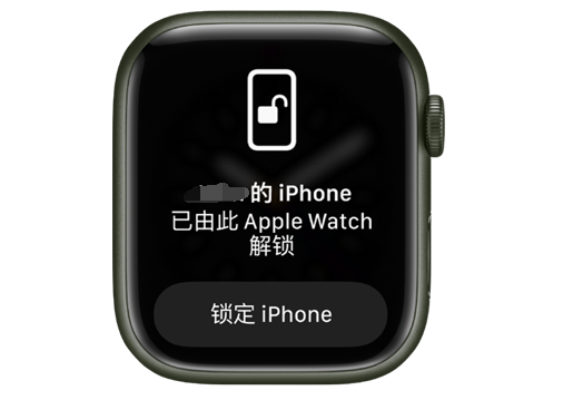 南宁苹果手机维修分享用 AppleWatch 解锁配备面容 ID 的 iPhone方法 