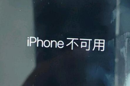 南宁苹果服务网点分享锁屏界面显示“iPhone 不可用”如何解决 