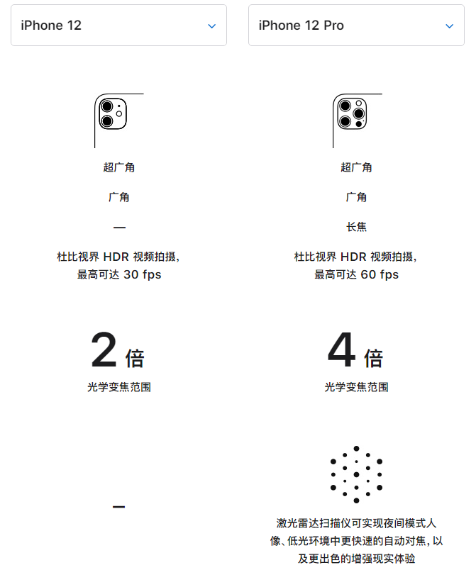 南宁苹果手机维修分享苹果 iPhone 12 与 iPhone 12 Pro 选哪款 
